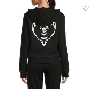 True Religion Logo Graphic Drawstring Hoodie
